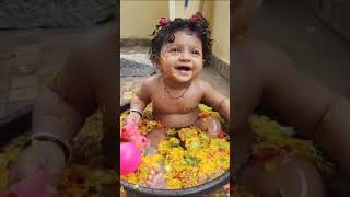 baby bath videobaby bath short video viral videobaby shortsbaby funny video shaarvisatpute2023 [upl. by Reema892]