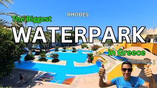 The Biggest Waterpark in Greece  Rhodes Faliraki Waterpark [upl. by Ayotahs370]