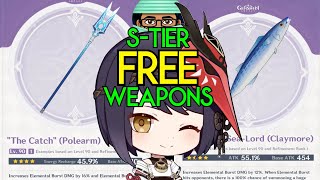 Raiden Shoguns Best in Slot Weapon REVEALED  These Free Weapons are AMAZING  Genshin Impact [upl. by Cahilly]