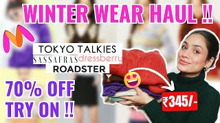 BEST MYNTRA Winter Haul 😍 Latest Winter Collection  winterwearSweatersweatshirt hoddiPullover [upl. by Winna]