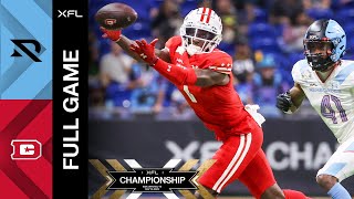 2023 XFL Championship  Full Game [upl. by Clarkson971]