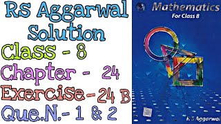 Rs Aggarwal Class 8 Exercise 24B  Question number 12  Chapter 24 Pie Chart  Md Sir [upl. by Yatnuahc]