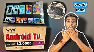 vw tv 43 inch review  vw 43 inch android tv  vw 43 inch 4k tv review [upl. by Gaivn]