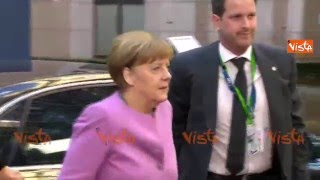 CONSIGLIO EUROPEO ANGELA MERKEL A BRUXELLES [upl. by Ilil]