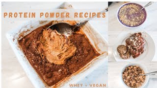 MY TOP 5 FAVORITE PROTEIN POWDER RECIPES [upl. by Maryn898]