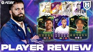 AUBAMEYANG 87 HUDLIN 86 RASHFORD 86 ZANETTI 87 NEDVED 89 SAVIC 86 KOEMAN 88  FC25 REVIEW [upl. by Ahsiken]