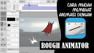 Rough Animator Tutorial part 1 Membuat animasi mudah dengan Rough Animator [upl. by Anaillil]