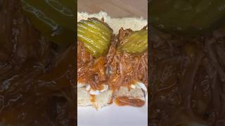 Crockpot Pulled pork sliders 🍔 😋 crockpotrecipes [upl. by Asiral]