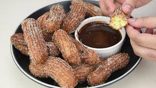 Easy CHURROS at Home 🍫 thefreshplate06 [upl. by Arbmik156]