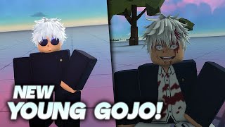 Using NEW YOUNG GOJO on this ROBLOX GAME [upl. by Whitby]