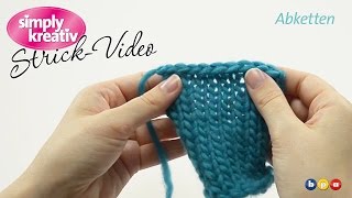 Strickvideo Abketten [upl. by Enelra]