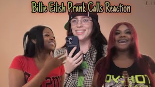 Billie Eilish Prank Calls Reaction Phoning It In  ELLE [upl. by Sileray]