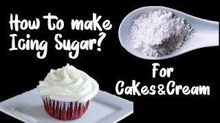 ICING SUGAR  Homemade Confectioners sugar  2 ingredient  ஐசிங் சுகர் செய்வது எப்படி [upl. by Cornall]