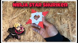 How to Make a Paper Ninja Star Shuriken  Easy Origami Tutorial [upl. by Olnee]