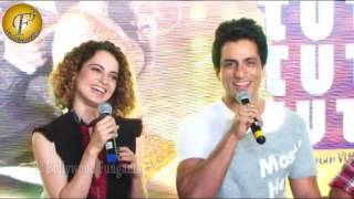 SONG PREVIEW OF TUTAK TUTAK TUTIYA WITH FILM TEAM amp KANGNA RANAUT [upl. by Cimbura739]