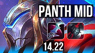 PANTHEON vs ZED MID  1012 Godlike  KR Master  1422 [upl. by Eniamraj]