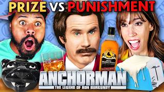 We Ate The Best And Worst Foods From Anchorman  Prize Vs Punishment Roulette [upl. by Ailsun]