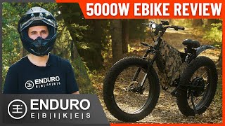 5000w Enduro EBike Review [upl. by Jerz]