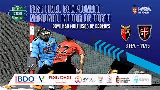 FASE FINAL Campeonato Nacional Indoor de Sub18  CF BENFICA VS CASA PIA AC [upl. by Angeline]