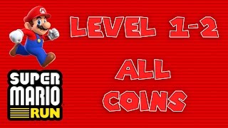 Super Mario Run  Level 12  All Coins Pink Purple Black [upl. by Sirahs]