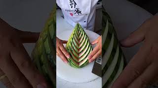 Creative Watermelon 🍉 Make different style Carving cutting designEasy Watermelon Carving design [upl. by Currier322]