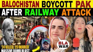 BALOCHISTAN BOYCOTT PAKISTAN AFTER ATTCK ON RAILWAY STATION  PAK YOUTH REACTION [upl. by Aitrop]