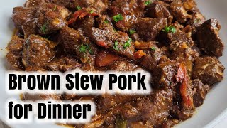 Brown Stew Pork  Pork Shoulder [upl. by Ysus865]