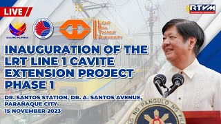 Inauguration of the LRT Line 1 Cavite Extension Project Phase 1 [upl. by Hsuk340]