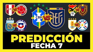 Análisis y Predicción Fecha 7 Eliminatorias Sudamericanas Mundial 2026  Tabla de Posiciones ⚽🏆 [upl. by Ferdinana]