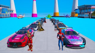 HomemAranha e Homem de Ferro Estão Consertando Helicóptero  GTA 5 Rampa Spiderman Сhallenge [upl. by Blaseio62]