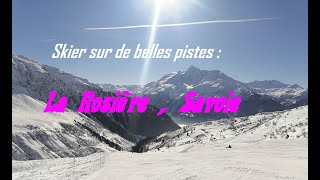 Skier à la Rosière une belle station dans la Savoie [upl. by Quinby]