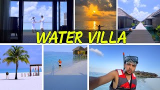 LUXURY WATER VILLA TOUR 😍 Maldives Trip Episode  4 [upl. by Jariv]