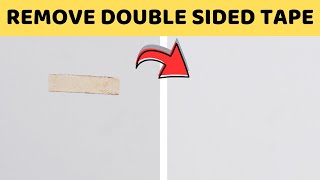 4 Ways to Remove Double Sided Tape from Wall without Removing Paint [upl. by Gustave]