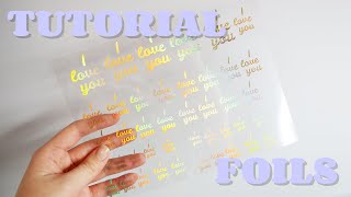 Como Hacer Foils para Encapsular en Resina  Tutorial [upl. by Merv]