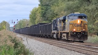 CSX Empty Coke Express B158   Fouled K5HL   ES40DC 5307 amp SD70MAC 4584 – Newton Falls OH [upl. by Coady]