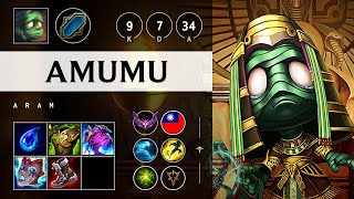 Amumu ARAM Quadra Kill Unstoppable  TW Master Patch 1421 [upl. by Haley]