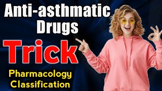 Antiasthmatic drugs mnemonics  trick for antiasthmatic drugs pharmacology classification tricks [upl. by Eltsyrk750]