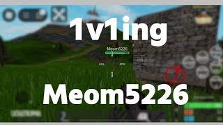 1v1ing Meom5226 Catastrophia Roblox [upl. by Llekcir623]