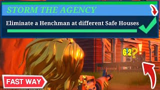 Eliminate a Henchmen at Different Safe Houses  Fortnite Storm The Agency Challenge FREE WRAP [upl. by Edmonda]