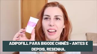 Adipofill para bigode chinês  antes e depois resenha [upl. by Schou]