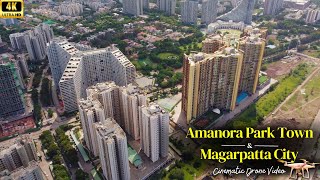 Amanora Park Town Pune  Magarpatta City 4k Drone Cinematic Video Pune  Amanora Mall  Pune IT Park [upl. by Noslien]