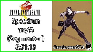 Final Fantasy VIII PS1 Speedrun  85113 any Segmented [upl. by Eilyak853]