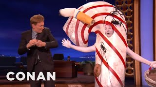 Minty The Candy Canes Triumphant Return  CONAN on TBS [upl. by Battat976]