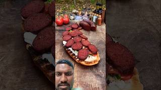 मटन मसाला 😜 sandwich sausage cooking food recipe shotsvideo chikenroast outdoorcooking [upl. by Haram]