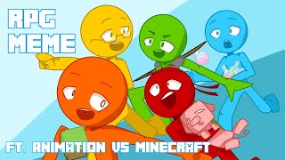 RPG Meme  FANMADE Alan Becker Animation vs Minecraft [upl. by Sigsmond]