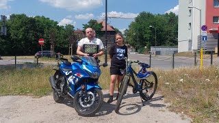 Zalety motocykla gdy trafiamy na zakaz ruchu  jak sobie radzić nie łamiąc prawa Ojciec i Córka [upl. by Ernie611]