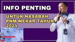 INFORMASI PENTING UNTUK NASABAH PNM MEKAR 2024 ‼️pnmmekaar [upl. by Krever]