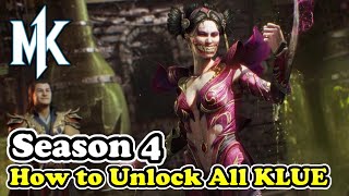 How to Unlock All KLUE in Season 4 of Mortal Kombat 1 Invasions Season of the Huntress [upl. by Eneja391]