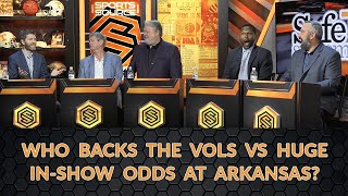 WHO BACKS THE VOLS VS HUGE INSHOW ODDS AT ARKANSAS [upl. by Lyj866]