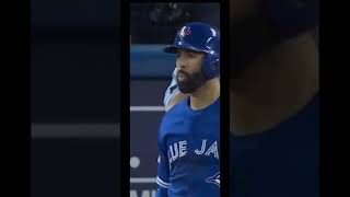 Jose Bautista ICONIC BAT FLIP mlb josebautista bluejays shorts [upl. by Relyks]